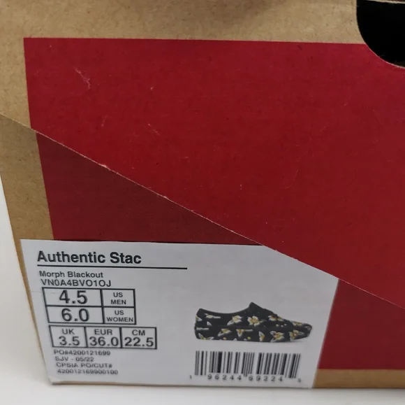 VANS Authentic Stac Morph Glow in the Dark Sneakers 6 - Picture 7 of 10